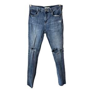 PACSUN Stacked skinny Mens Jeans 32x32 Ripped Knee Destroyed Distressed